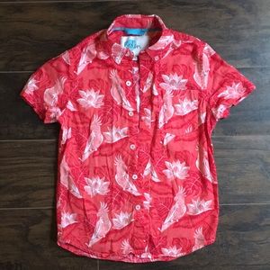 Boden Vacation shirt. Parrot print